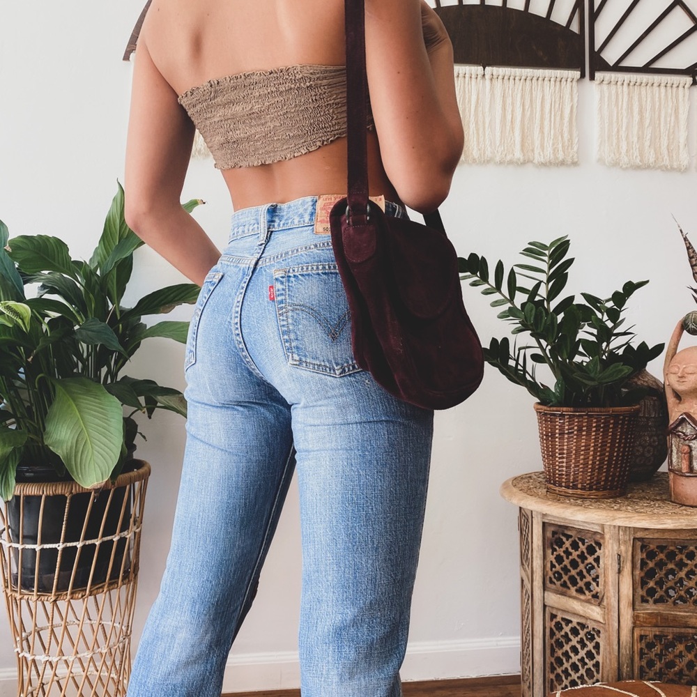 ONE OF A KIND LEVI HAND EMBROIDERED RAINBOW JEANS - Picture 13 of 16